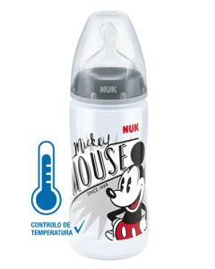 Biberão NUK Disney Mickey Mouse First Choice+ com Controlo de Temperatura